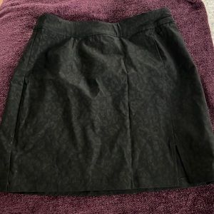 Black cheetah skirt